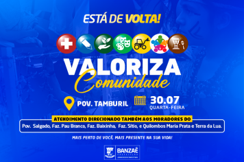Valoriza Comunidade já tem data marcada e vai chegar ainda mais perto de você