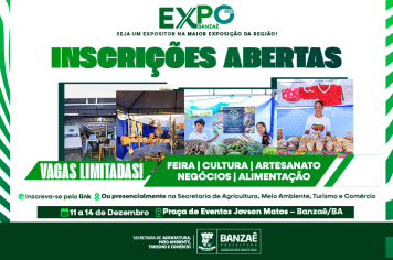 Inscrições abertas para Exposição! Seja expositor