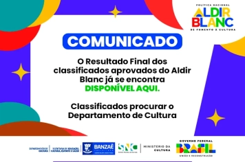 Resultado final dos classificados 