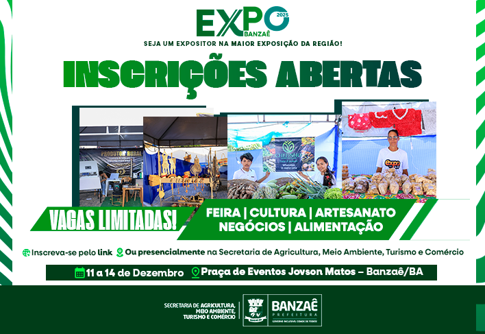 Inscrições abertas para Exposição! Seja expositor