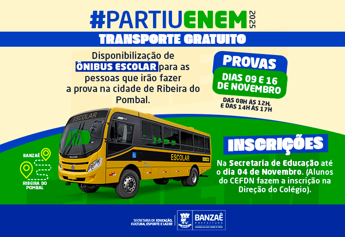 Transporte Gratuito para o ENEM 2025